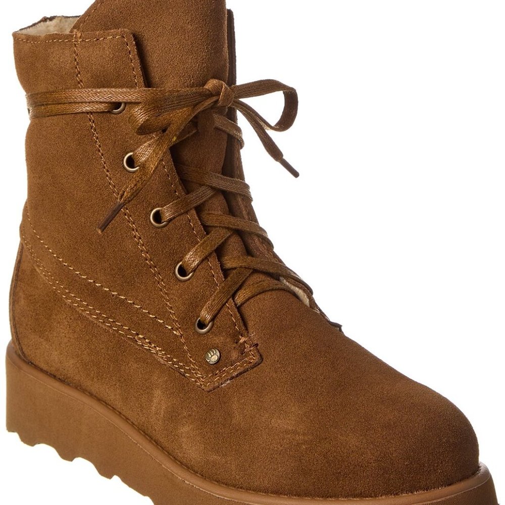NEW BEARPAW Krista tan suede winter boots Size 9